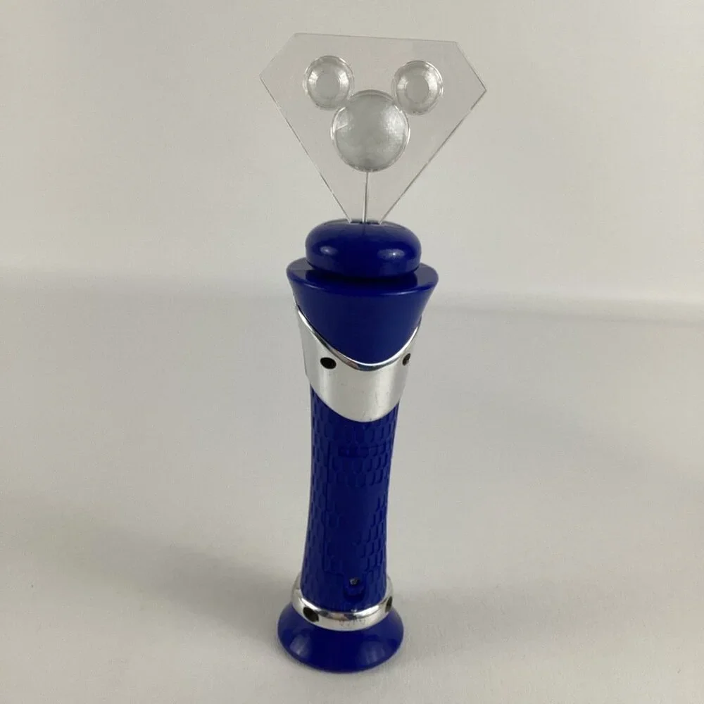 Disney Parks Mickey Mouse Light Up Spinner Wand 60th Anniversary Toy Souvenir